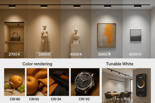 Color temperature and CRI options