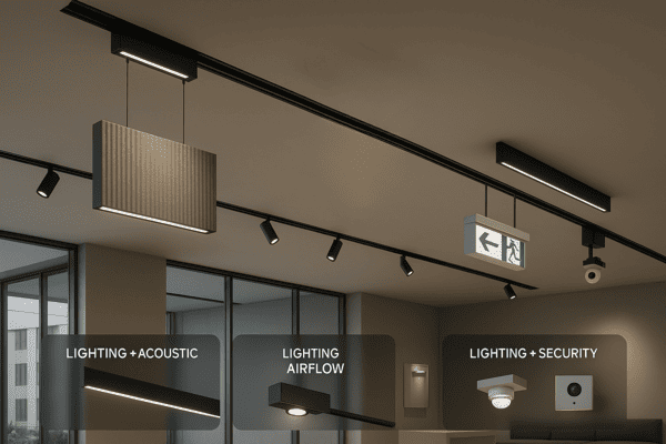 Hybrid track lighting systems