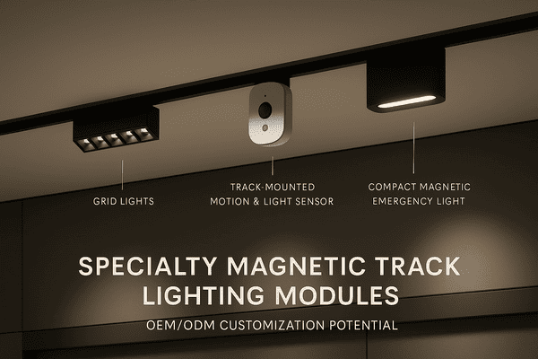 Specialty magnetic track modules