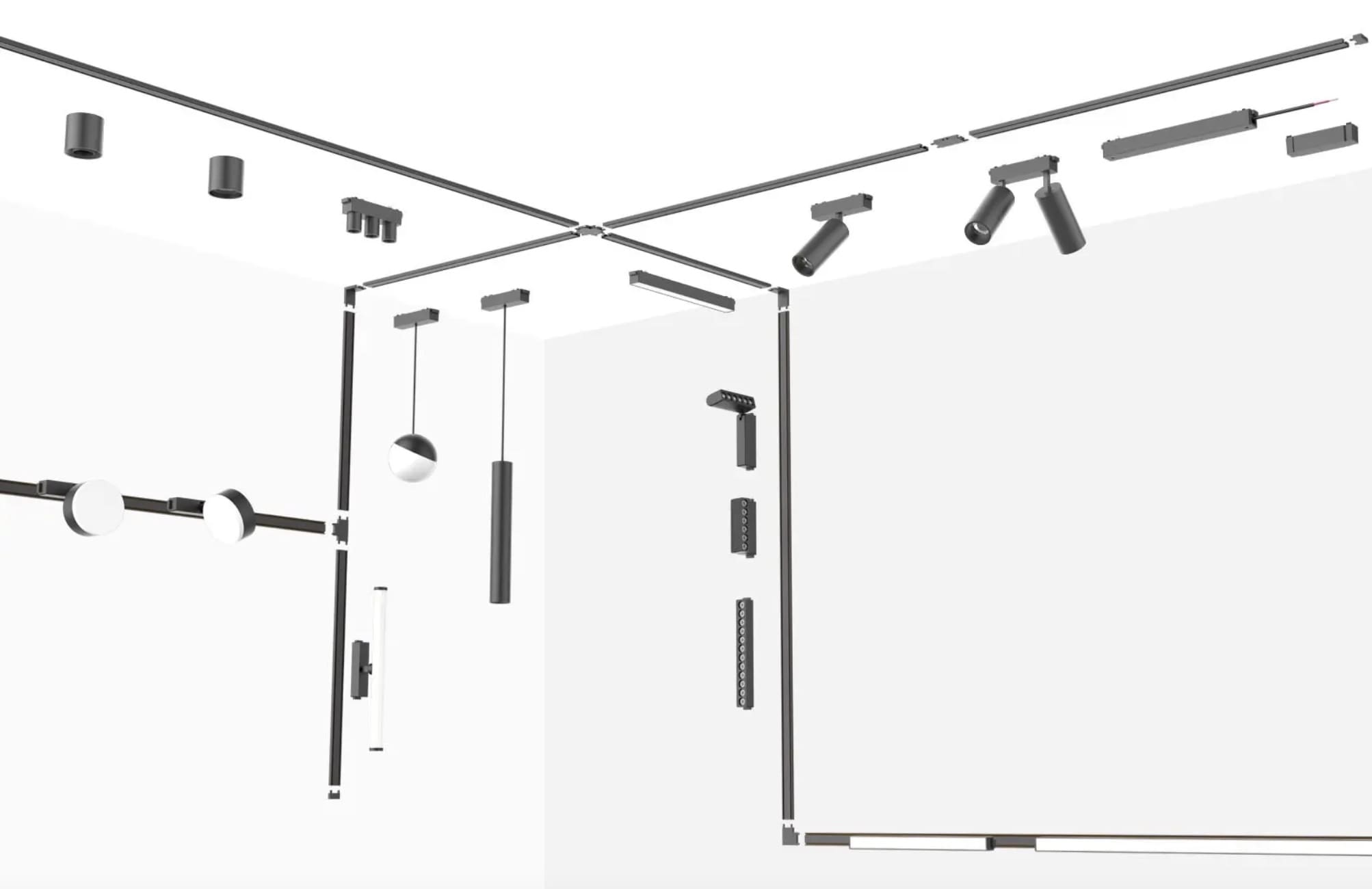 Magnetic track lighting system overview