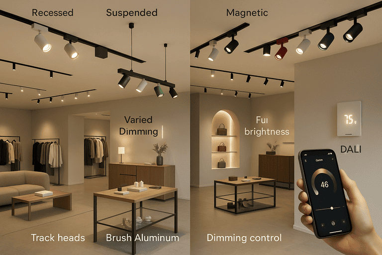 customizable LED track lighting