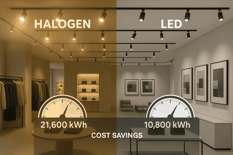 LED vs halogen energy usage