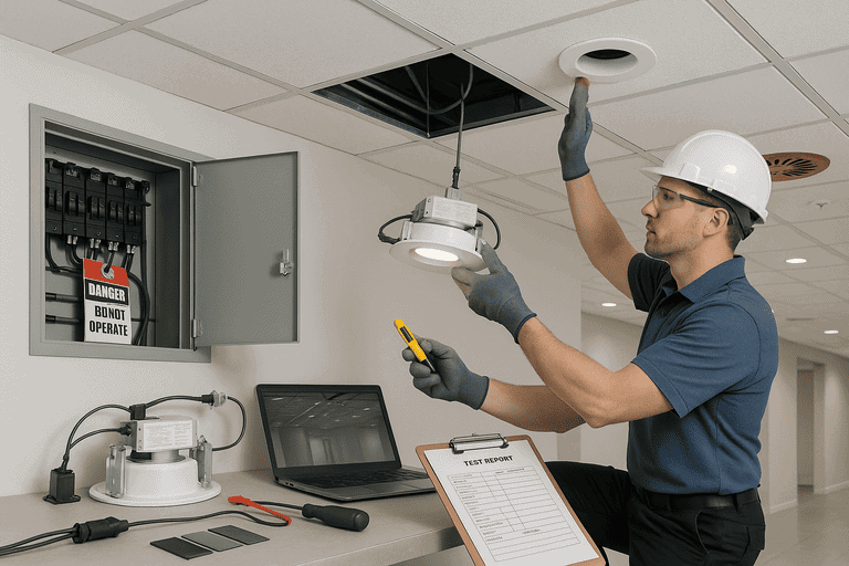 commercial lighting safety tips