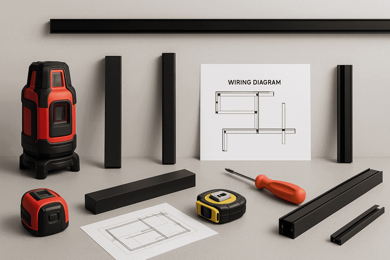magnetic track light installation tools