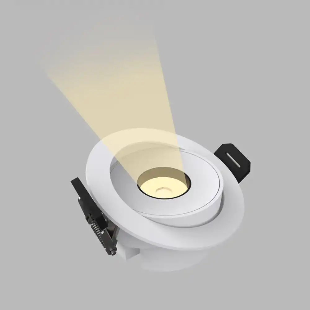 LED ceiling light with adjustable spotlight, ideal for commercial and professional lighting.