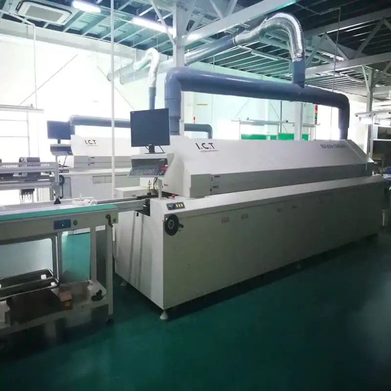 High-tech industrial lighting equipment for manufacturing facilities.