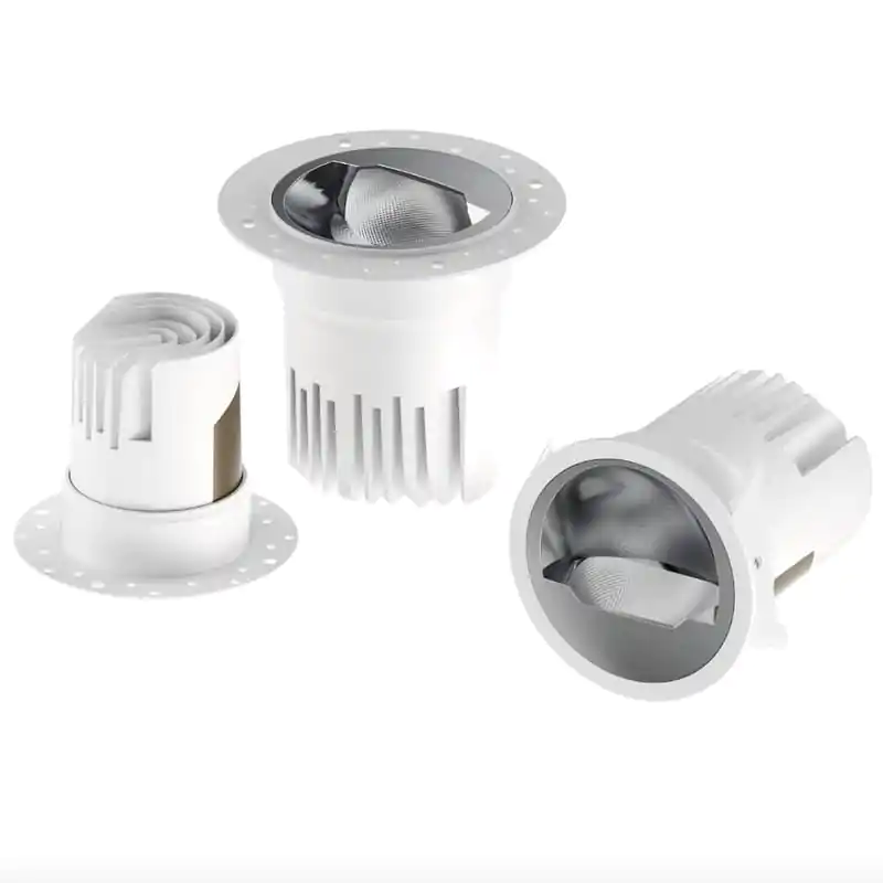 High-quality recessed LED downlights for commercial lighting applications.