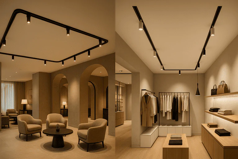 Custom magnetic track lighting system design