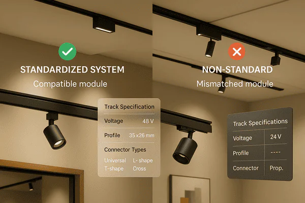 Non-standard track compatibility issue