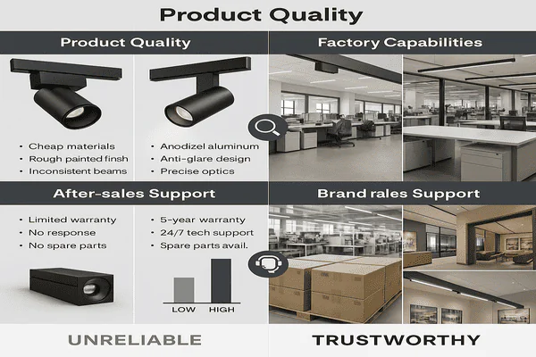 Manufacturer comparison criteria