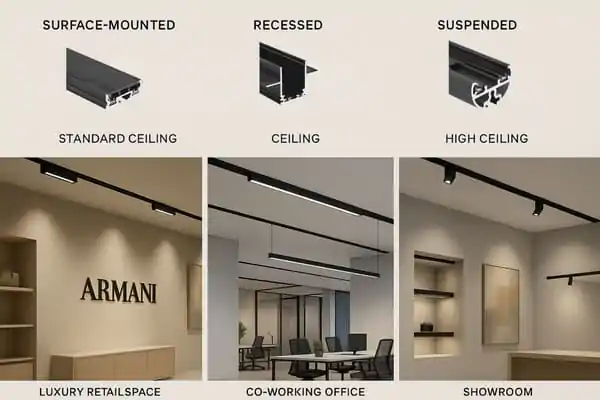 recessed vs surface magnetic tracks