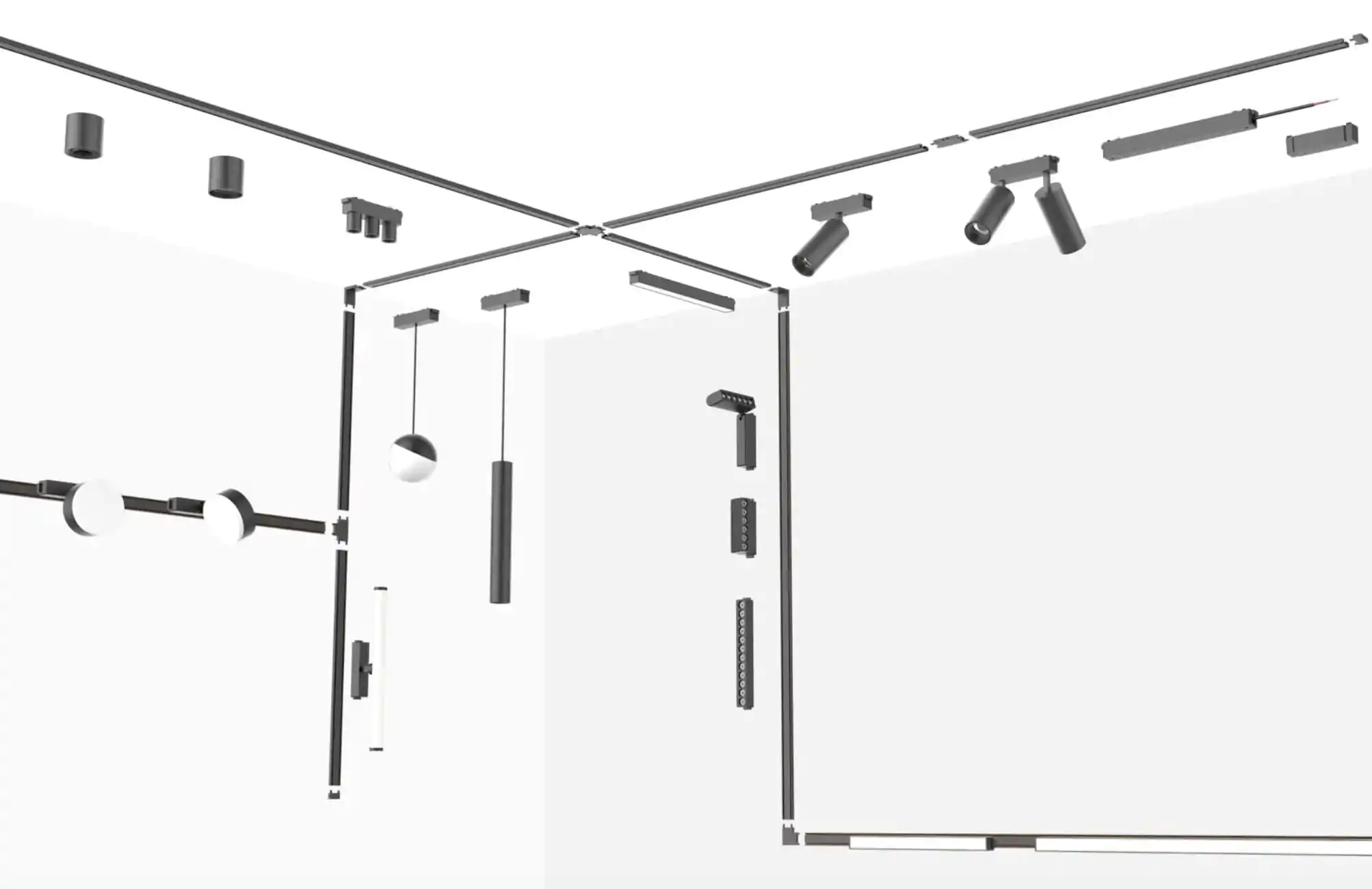 Magnetic track lighting system overview