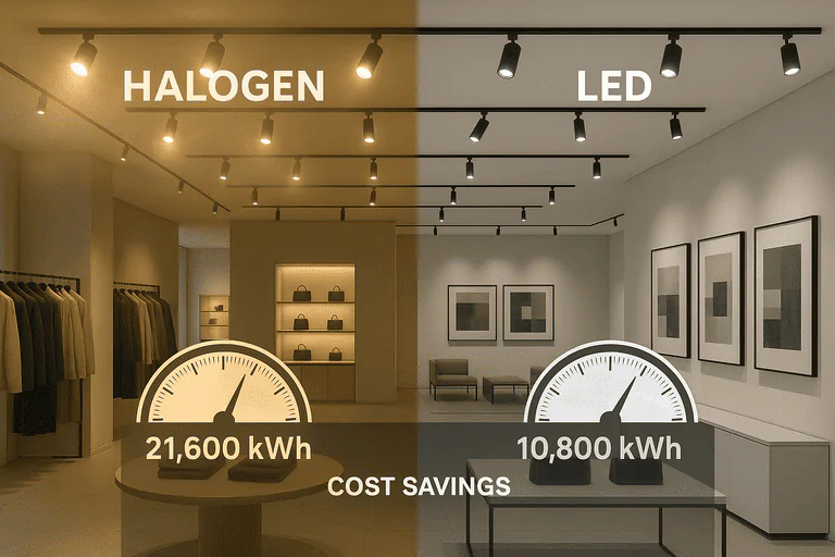 LED vs halogen energy usage
