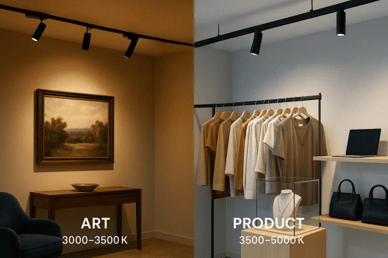 track lighting for displays